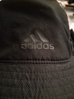 adidas Black Bucket Hat With Draw string